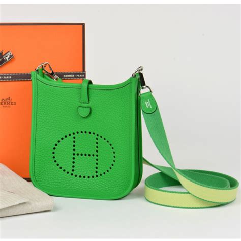 hermes green handbag|hermes clemence iii crossbody bag.